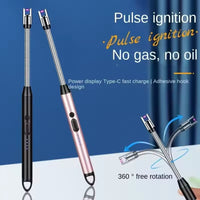 Gas and BBQ Lighter - Multi-Purpose Refillable Butane Lighter with Long Nozzle