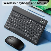 Ultra-slim Wireless Keyboard and Mouse Set, Portable BT Keyboard and Mouse