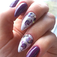 Butterfly Flower Nail Sticker Decal Sliders for Nail Art Decoration and