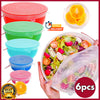 6 Pcs Per Set Silicone Lids Food Cover Food Cover Reusable Food Storage Lids