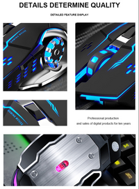 Bajeal G8 Gaming Mouse Dpi Adjustable LED RGB Wired USB 3200dpi Mouse