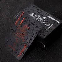 Card Pack Pure Black Magic Box-packed Waterproof PVC Plastic Playing Cards Set