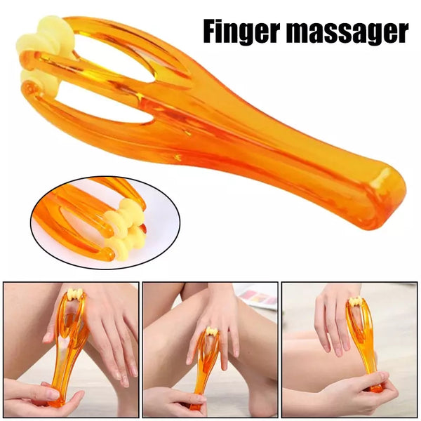 Finger Massager Hand Massage Mini Portable Easy to Use in Travel Office Car