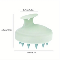 Silicone Scalp Massager & Shampoo Brush - Fragrance-Free, Battery-Free Hair