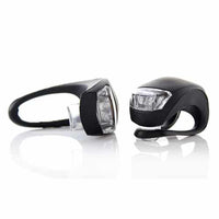 2pcs White LED Light Waterproof Blinker Bicycle Head Front Lights Cycling
