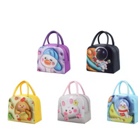 Portable Lunch Box Bag Cute Bento Pack Insulated with 3d Pattern