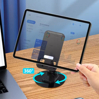 Universal Phone Stand on Desk 360 Rotating Multi-Angle Non-Slip Metal Base