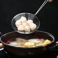 1pc Premium Stainless Steel Fine Mesh Skimmer Strainer - Kitchen Food Spider