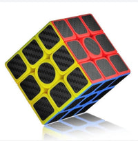 Carbon Fiber Sticker 3x3x3 Magic Cube Professional Speed Cubo Magico