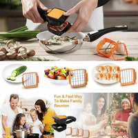 Quick Vegetable Cutter-5 in 1 Kitchen Gadgets Stainless Steel Vegetable