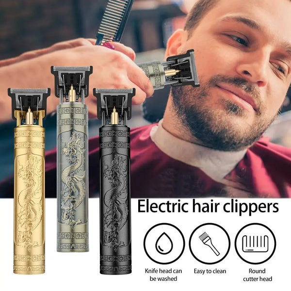 Professional Hair Clipper Dragon Electric Hair Trimmer Barber Hair Cutting
