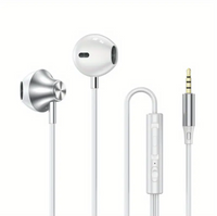 Hifi Wired In-Ear Headphones with Volume Control, USB Type C & 3.5mm
