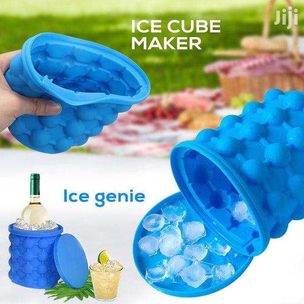 Ice Bucket Ice Cube Mold Silicone Ice Cube Maker Ice Cube Mold Tray Portable