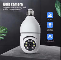 Bulb Wifi Surveillance Camera Wireless Night Vision HD Automatic Human