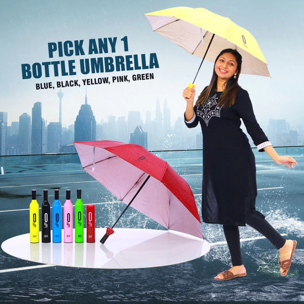 Umbrella Windproof Double Layer Bottle Umbrella for Men, Umbrellas Rain Big