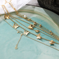 6pcs Necklace European and American Simple Temperament Lovely Atmosphere