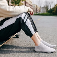 3 Pairs Unisex Casual Plain Color Boat Socks Thin Breathable Comfy