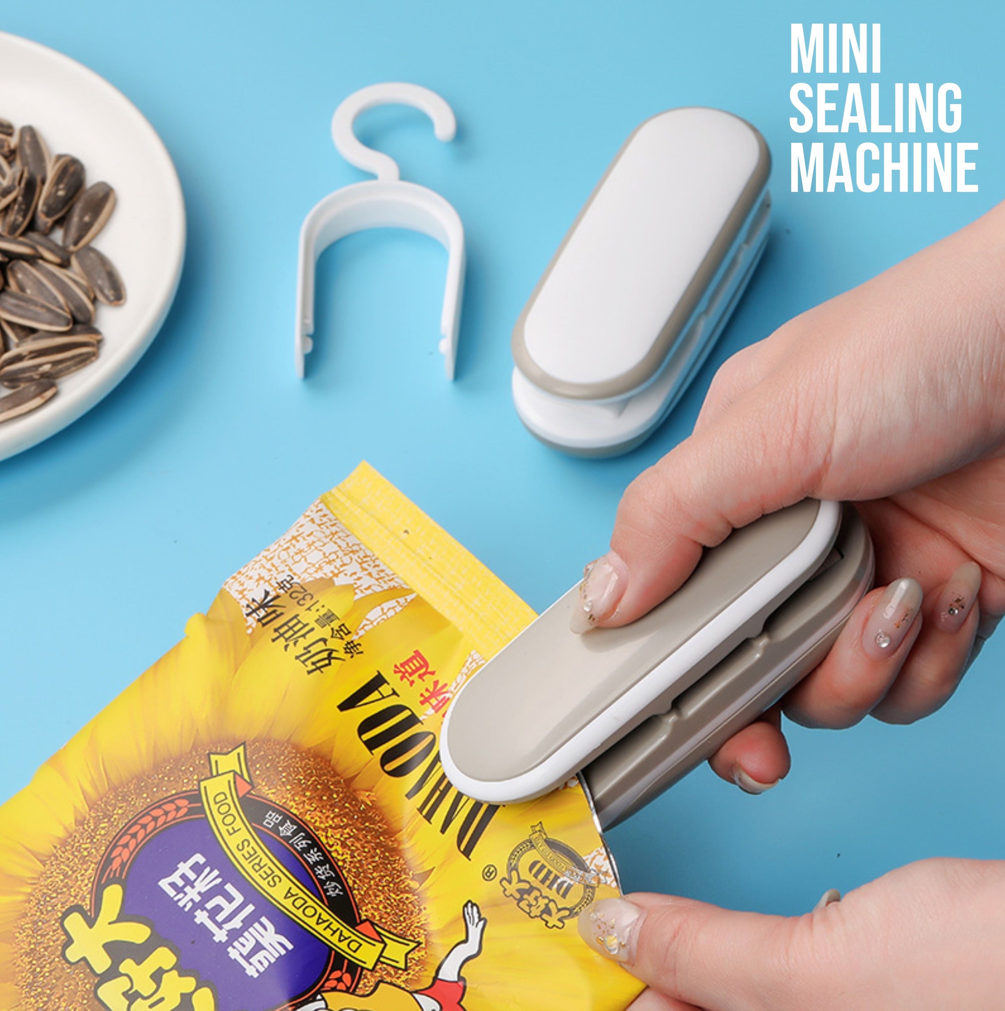 1 Pack Sealing Machine Mini Portable Sealing Clip Hand Pressure Heat Sealing