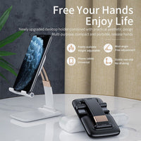 Desk Mobile Phone Holder Stand for iPhone Xiaomi Huawei Metal Desktop Holder