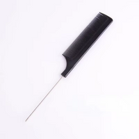Deluxe Pointed Tail Anti-Static Hair Comb - Professional Barber Steel Needle