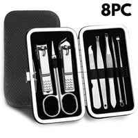 Nail Clipper 19 PC Silver Stainless Steel Nail Cutter Cutter Fingernail