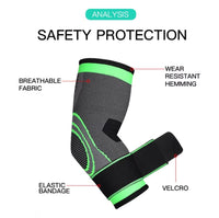 1 PC Elbow Support Elastic Gym Fitness Nylon Protective Pad Absorb Sweat