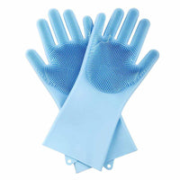 Reusable Silicone Heat Resistant Gloves Household Brush for Cleaning