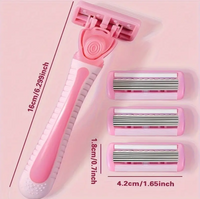 Women's Bikini Hair Removal Kit - 6-Layer 4Stainless Steel Blades