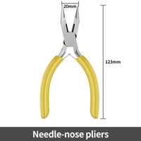 5 Inch Mini Pliers with Pointed Circular Mouth Diagonal Steel Wire Pliers
