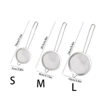 3-piece Stainless Steel Strainer Set - Fine Mesh, Multi-Sized, with Strong