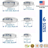 6 Pcs Per Set Silicone Lids Food Cover Food Cover Reusable Food Storage Lids