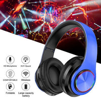 B39 Wireless Headset Bluetooth 5.0 Colorful LED Bass Stereo Wireless