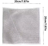 5pcs Non-Scratch Wire Dishcloth, Multipurpose Wire Dishwashing Rags for Wet