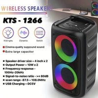 Kts-1266 8" Portable Wireless Bluetooth Karaoke Outdoor RGB Party Speaker