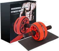 Abdominal Ab Wheel Home Gym with Knee Pad for Core Training Abdominal