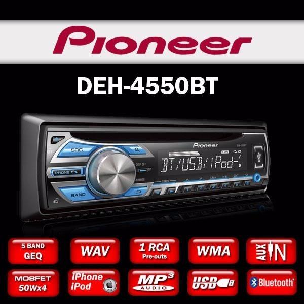 Pioneer Car Stereo Dvd Player with USB & AUX Deh4550ub
