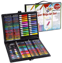 208pcs/168pcs Kids Painting Drawing Art Set with Crayons Oil Pastels