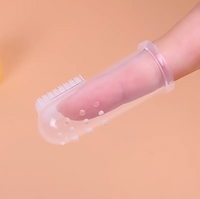 2pcs Silicone Finger Toothbrush for Infants, Fully Silicone Baby Toothbrush