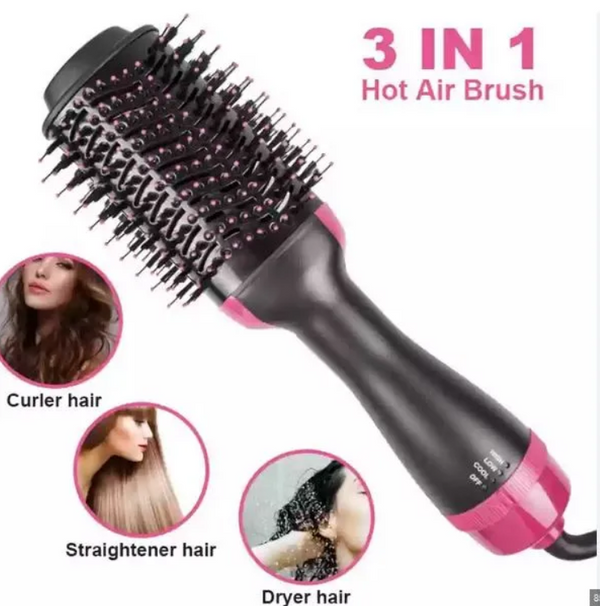 One Step Multifunctional Hot Air Comb Straight Dryer Portable Curler