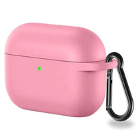 Airpods Pro 4 Case Pouch Silicone Soft + Hook Pouch in Black Red Brown Green