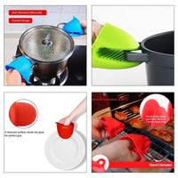 1 Pcs Silicone Oven Mitt Pot Holder Glove Grip Pinch Grip Heat Resistant