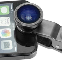 3 in 1 Universal Clip Lens Fish Eye + Marco + Wide Effect