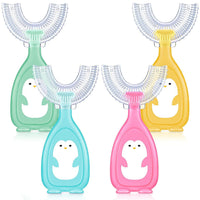 Children U-Shape Toothbrush 360 Thorough Cleansing Toothbrush for Ages 2-12