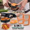 Quick Vegetable Cutter-5 in 1 Kitchen Gadgets Stainless Steel Vegetable