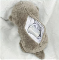 Breathing Plush Bear Otter Doll Newborn Soothing Sleep Playmate Children's
