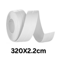 1-roll Self-Adhesive PVC Caulk Tape Waterproof, Mold-Proof Sealing Strip for