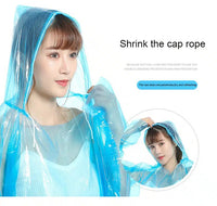 Disposable Rain Coat Yellow & Blue Unisex