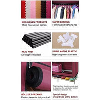 3 Door Portable Folding Wardrobe Cupboard