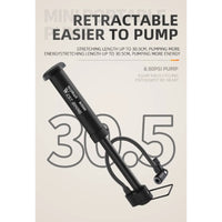 West Biking Mtb Bicycle Pump 80 Psi Bike Manual Air Pump Balloon Tire
