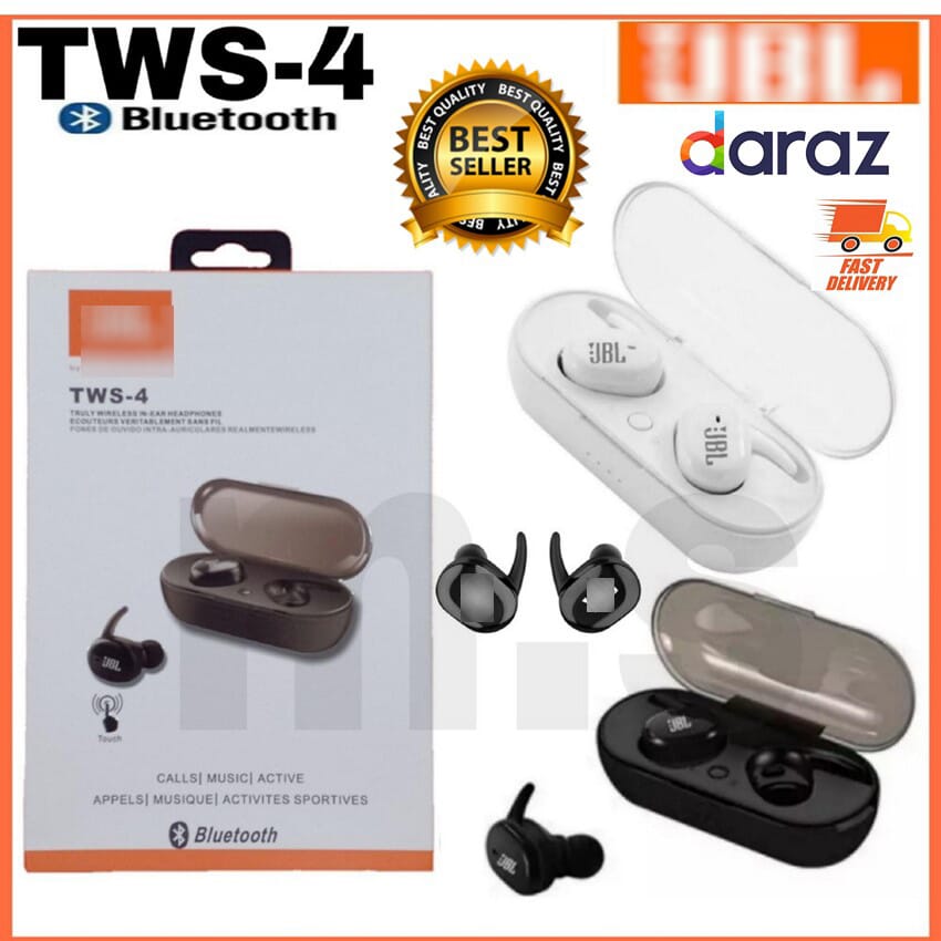 Tws 4 Bluetooth 5.0 Wireless Earbuds Earphones